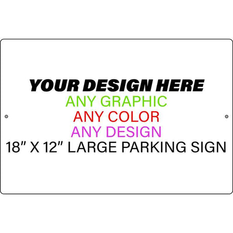 Custom Aluminum Metal Sign – Personalized With Your Text – 12 X 18 Inches – Made In USA