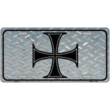 Maltese Cross Novelty Metal License Plate 24" x 12" (LLP)