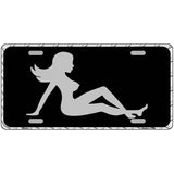 Mud Flap Girl Sillouette Novelty Metal License Plate 24" x 12" (LLP)