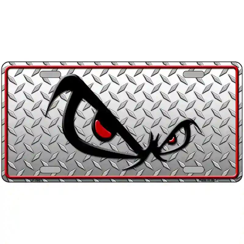 No Fear Eyes Diamond Novelty Metal License Plate 24" x 12" (LLP)