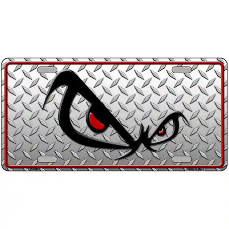 No Fear Eyes Diamond Novelty Metal License Plate 24" x 12" (LLP)