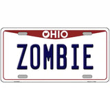 Zombie Ohio Metal Novelty License Plate 24" x 12" (LLP)