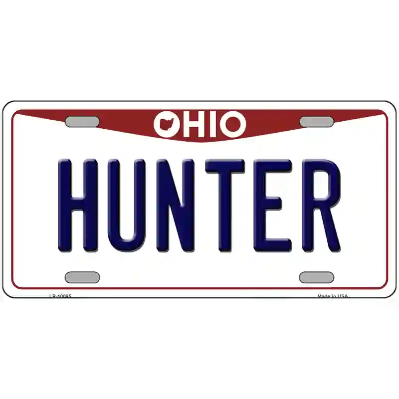 Hunter Ohio Metal Novelty License Plate 24" x 12" (LLP)