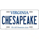 Chesapeake Virginia Metal Novelty License Plate 24" x 12" (LLP)