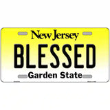 Blessed New Jersey Metal Novelty License Plate 24" x 12" (LLP)