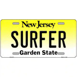 Surfer New Jersey Metal Novelty License Plate 24" x 12" (LLP)