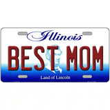 Best Mom Illinois Metal Novelty License Plate 24" x 12" (LLP)