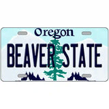 Beaver State Oregon Metal Novelty License Plate 24" x 12" (LLP)