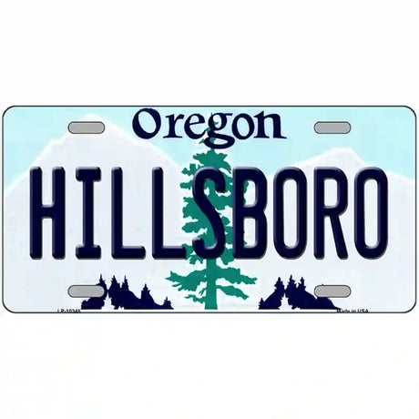 Hillsboro Oregon Metal Novelty License Plate 24" x 12" (LLP)