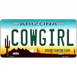 Cowgirl Novelty Metal License Plate 24" x 12" (LLP)