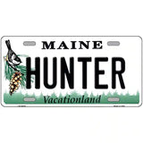Hunter Maine Metal Novelty License Plate 24" x 12" (LLP)