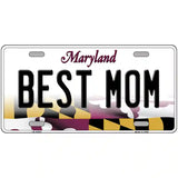 Best Mom Maryland Metal Novelty License Plate 24" x 12" (LLP)