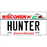 Hunter Wisconsin Metal Novelty License Plate 24" x 12" (LLP)