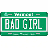 Bad Girl Vermont Metal Novelty License Plate 24" x 12" (LLP)