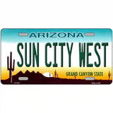 Sun City West Arizona Novelty Metal License Plate 24" x 12" (LLP)