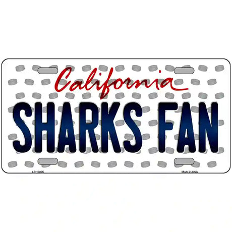 Sharks Fan California Novelty Metal License Plate 24" x 12" (LLP)