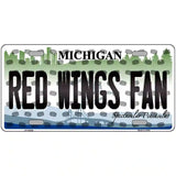 Red Wings Fan Michigan Novelty Metal License Plate 24" x 12" (LLP)