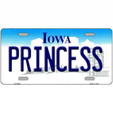 Princess Iowa Metal Novelty License Plate 24" x 12" (LLP)