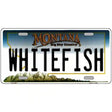 Whitefish Montana State Novelty License Plate 24" x 12" (LLP)