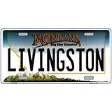 Livingston Montana State Novelty License Plate 24" x 12" (LLP)