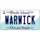 Warwick Rhode Island State License Plate Novelty License Plate 24" x 12" (LLP)