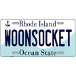 Woonsocket Rhode Island State License Plate Novelty License Plate 24" x 12" (LLP)