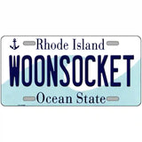Woonsocket Rhode Island State License Plate Novelty License Plate 24" x 12" (LLP)