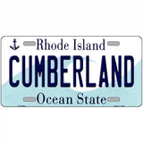 Cumberland Rhode Island State License Plate Novelty License Plate 24" x 12" (LLP)
