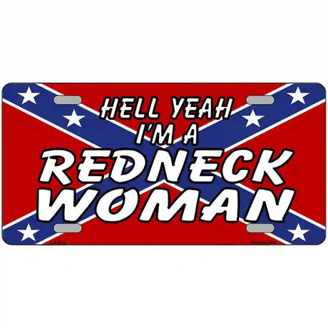 Redneck Woman Novelty Metal License Plate 24" x 12" (LLP)