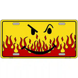 Smiley Flame Novelty Metal License Plate 24" x 12" (LLP)
