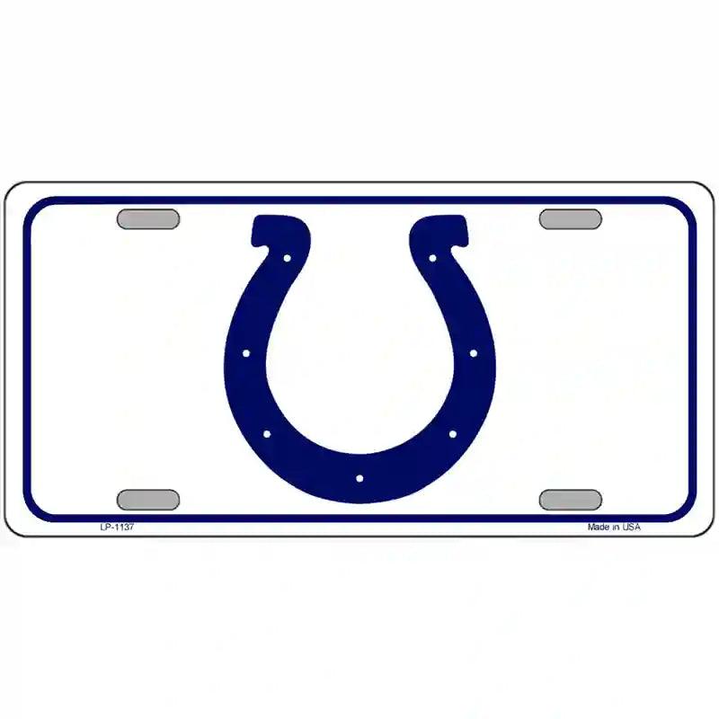 Horseshoe Novelty Metal License Plate 24" x 12" (LLP)