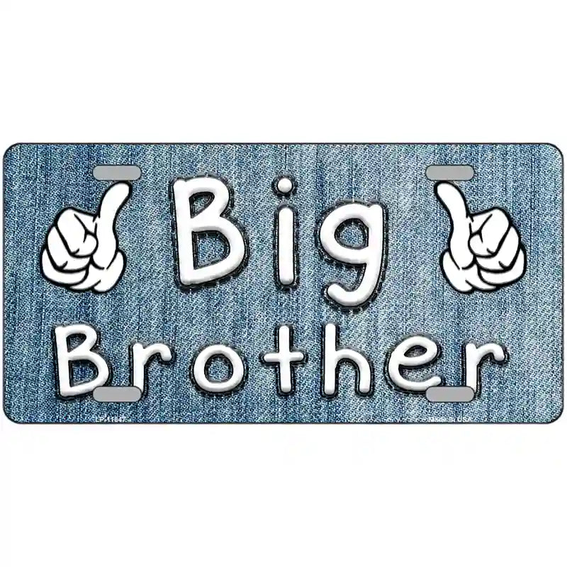 Big Brother Novelty License Plate 24" x 12" (LLP)