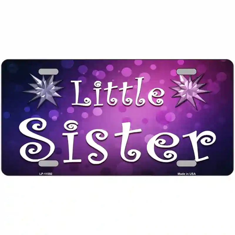 Little Sister Novelty License Plate 24" x 12" (LLP)