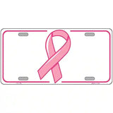 Breast Cancer Ribbon Novelty Metal License Plate 24" x 12" (LLP)