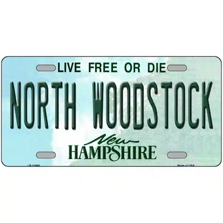 North Woodstock New Hampshire Novelty License Plate 24" x 12" (LLP)