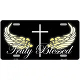 Truly Blessed Novelty Metal License Plate 24" x 12" (LLP)