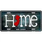 New Jersey Home State Outline Novelty License Plate 24" x 12" (LLP)