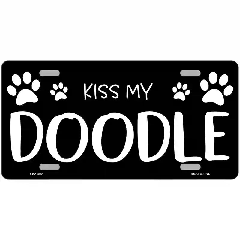 Kiss My  Novelty Metal License Plate 24" x 12" (LLP)