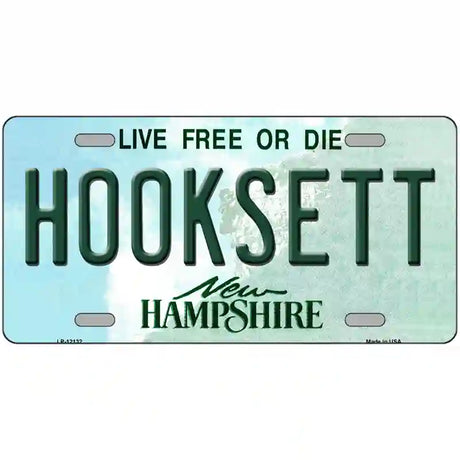 Hooksett New Hampshire Novelty Metal License Plate 24" x 12" Large (LLP)
