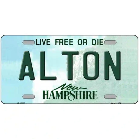 Alton New Hampshire Novelty Metal License Plate 24" x 12" (LLP)
