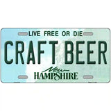 Craft Beer New Hampshire Novelty Metal License Plate 24" x 12" (LLP)