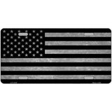American Flag Black and Gray Novelty Metal License Plate 24" x 12" Large (LLP)