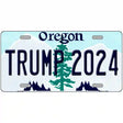 Trump 2024 Oregon Novelty Metal License Plate 24" x 12" (LLP)