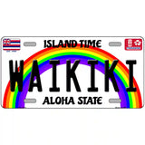 Waikiki Hawaii Novelty Metal License Plate 24" x 12" (LLP)