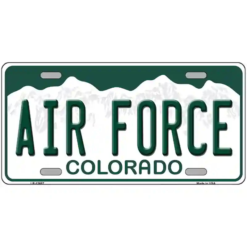 Air Force Novelty Metal License Plate 24" x 12" (LLP)