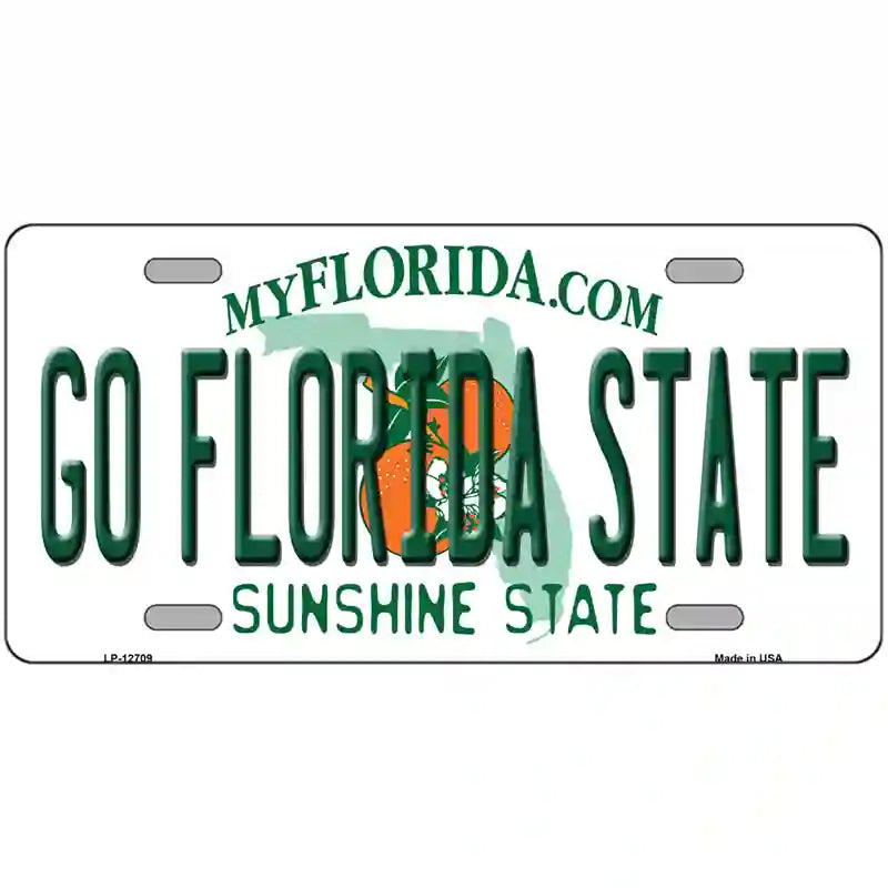 Go Florida State Novelty Metal License Plate 24" x 12" (LLP)