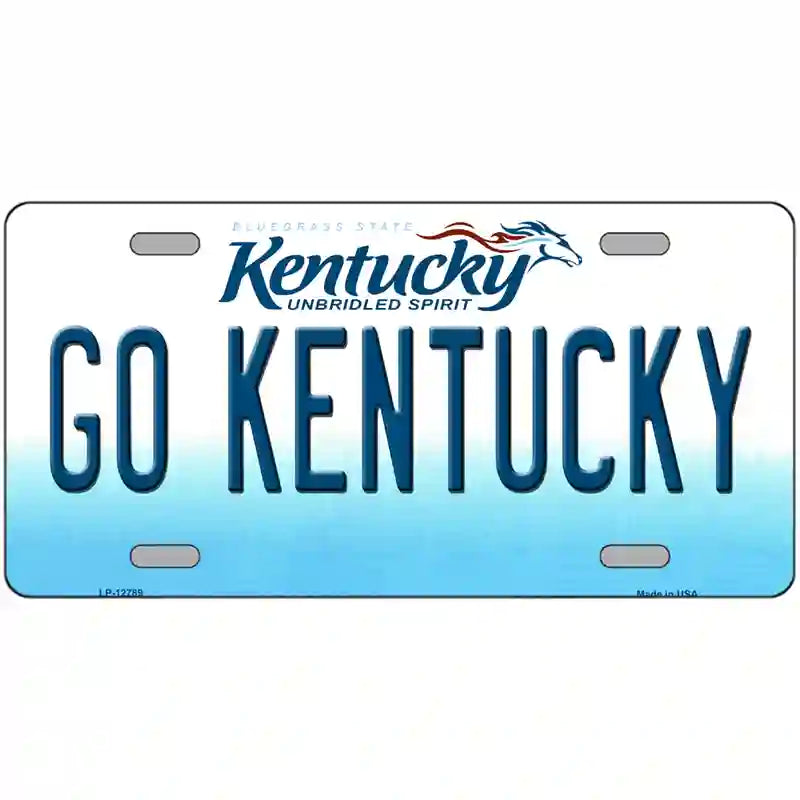 Go Kentucky Novelty Metal License Plate Tag 24" x 12" (LLP)