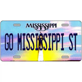 Go Mississippi State Novelty Metal License Plate 24" x 12" (LLP)