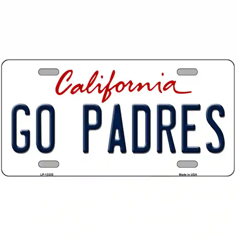Go Padres Novelty Metal License Plate Tag 24" x 12" (LLP)