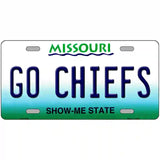 Go Chiefs Novelty Metal License Plate Tag 24" x 12" (LLP)